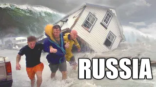 Tsunami hit the resort of Russia! The embankment has been destroyed! People have been blown away!