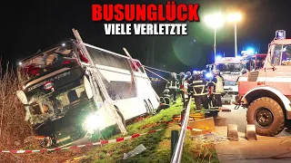 [BUSUNGLÜCK AUF DER A44 BEI WERL!] - 21 Verletzte ~ Feuerwehr & Rettungsdienst im Großeinsatz -