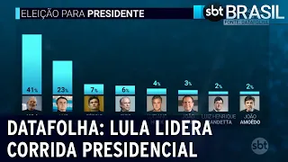 Ex-presidente Lula lidera corrida presidencial de 2022, diz Datafolha | SBT Brasil (12/05/21)