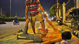 ASMR $2 Vietnam Street Massage - Relaxation beside the Highway