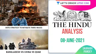 8th June 2021 | The Hindu Newspaper Analysis | Current Affairs | UPSC CSE | Saurabh Pandey