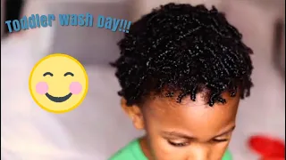 Toddler Wash Day| 4c Natural Hair Finger coil Tutorial