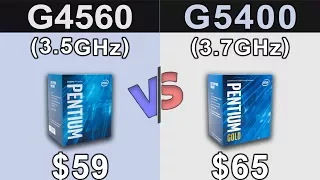 Pentium G4560 vs Pentium G5400 | GTX 1060 6GB OC | New Games Benchmarks