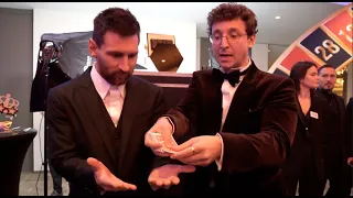 Messi Amazed By Julius Dein Magic Trick!