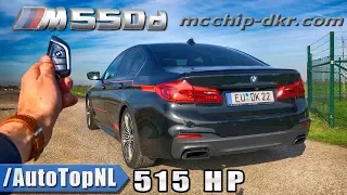 515HP BMW M550d McChip G30 QUAD-TURBO REVIEW POV Test Drive on AUTOBAHN by AutoTopNL