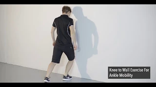 Knee To Wall Exercise for Ankle Mobility