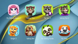 Talking Tom, Talking Angela, Talking Ben, Talking Ginger