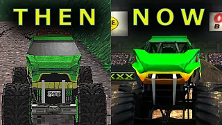 Evolution of Snake Bite in Monster Jam and Monster Truck Games