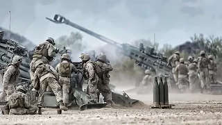 Marines Sling Load M777 Howitzer To Firebase & Fire The Gun