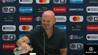 RWC2023:  Scotland post match presser after loss to Boks:  Gregor Townsend & Jamie Ritchie