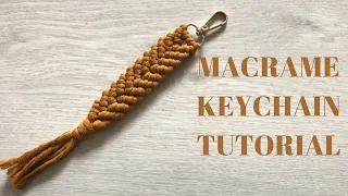 Macrame Keychain Tutorial - Easy Macrame Tutorial For Beginners - Macrame For Beginners -