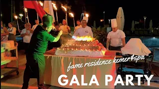 GALA PARTY in FAME RESIDENCE KEMER&SPA HOTEL ANTALYA 🇹🇷TURKEY
