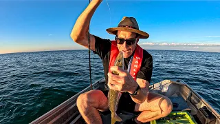 Tiny Boat..King George Whiting fishing