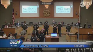 Sacramento officials stop city council meeting after police respond to 'small disruption'