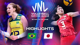 BRA vs. JPN - Highlights | Week 2 | Women's VNL 2024