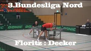 3.Bundesliga Nord | Neuer TTVN  Meister👑 P.Decker(2298TTR) gegen P.Floritz(2409TTR) 16:0 Bilanz 🔥