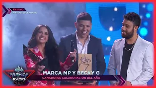 🎵 Marca MP y Becky G ganan Colaboración del Año en Premios de la Radio 2022