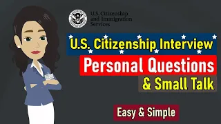 New!!! Small talk & personal questions for US citizenship interview 2023 - Practice N400.