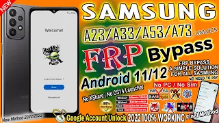 Samsung A23 FRP Bypass Without Pc 💥 Latest Security Update Android 12 | NO KNOX New Method 2022/2023
