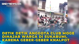 Detik detik Anggota Club Moge Dihajar Warga di Sukabumi, karena geber-geber knalpot