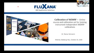 FLUXANA Webinar Calibration of WDXRF from October 20, 2020