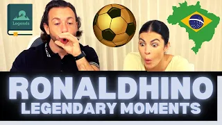 First Time Reaction to Ronaldinho Legendary Moments Video - HIS BALL CONTROL WAS INSANE!
