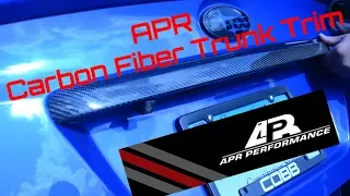 APR Carbon Fiber Trunk Trim!!! - Subaru WRX