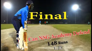 Can NSG Academy Defend Low Score Target ! Wicket Keeper Helmet Camera Cricket View