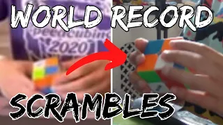 I Tried the 2x2 WORLD RECORD SCRAMBLES - This is What Happened...