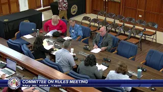 Committee on Rules Meeting - Senator Chris Barnett - May 20, 2024 12PM