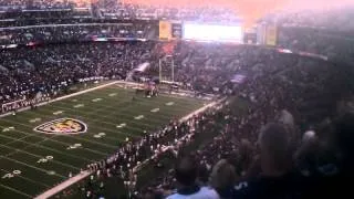 Ravens vs Bengals anthem flyover