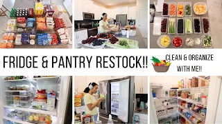 FAMILY OF 4 FRIDGE & PANTRY RESTOCK // CLEAN & ORGANIZE WITH ME// Jessica Tull cleaning motivation