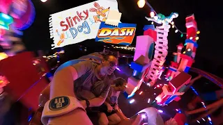 Night Ride: Slinky Dog Dash On Ride 360 Experience at Disney's Hollywood Studios POV