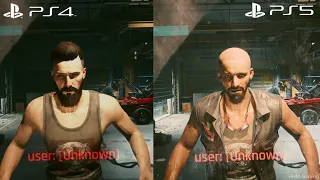 Cyberpunk 2077 PS5 Vs PS4 Pro Graphics comparison