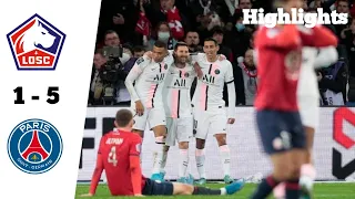 Lille vs Psg 1-5 | Ligue 1 Extended Highlights & All Goals Full Match 2022