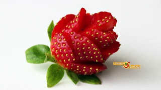 Cómo hacer rosas con fresas muy fácil | La Cocina de Enloqui