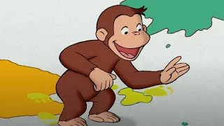 Georges le Petit Singe 🐵George apprend à peindre! 🐵 Dessins Animés