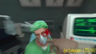 Surgeon Simulator: ER Speedrunning - Records | (Bob) Eye Transplant in 3.339s (Current WR)