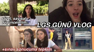 LGS GÜNÜ VLOG! sınav sonucuma tepkim, sözel sayısal bölüm düşüncelerim! #lgs2023