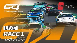 LIVE | Race 1 | Spa | GT4 European Series 2022 (English)