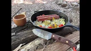 Condor Toki il bushcraft a portata di mano ... (tavolino bushcraft, selce e padellata garcia)