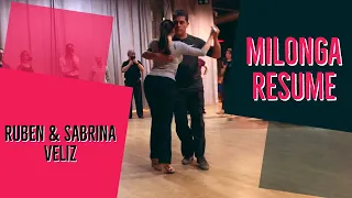 Ruben and Sabrina Veliz. Milonga. Resume of lesson.