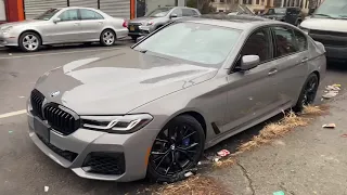 2021 BMW 5 Series Sedan M550i  Color: Bernina Grey Amber Effect