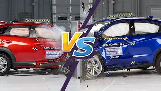 2019 Mazda CX3 VS 2019 Honda HRV Crash Test! Which one is better?