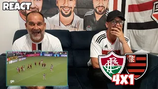 REACT FLUMINENSE 4X1 FLAMENGO - O DINIZISMO TA ON! FLUMINENSE BI CAMPEÃO CARIOCA