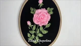 Как просто вышить пышную розу своими руками атласными лентами/DIY. Embroidery ribbon.