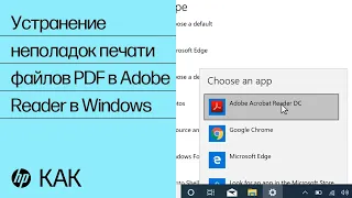 Устранение неполадок печати файлов PDF в Adobe Reader в Windows | Принтеры HP | HP