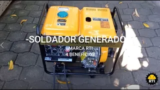 Beneficios de tu soldador generador 190 amp- marca RTI-