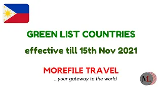 Update from Philippines 🇵🇭 (Green List Countries)