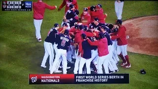 Final Out: Washington Nationals Win NLCS Game 4 in a Sweep; Advance to First World Series